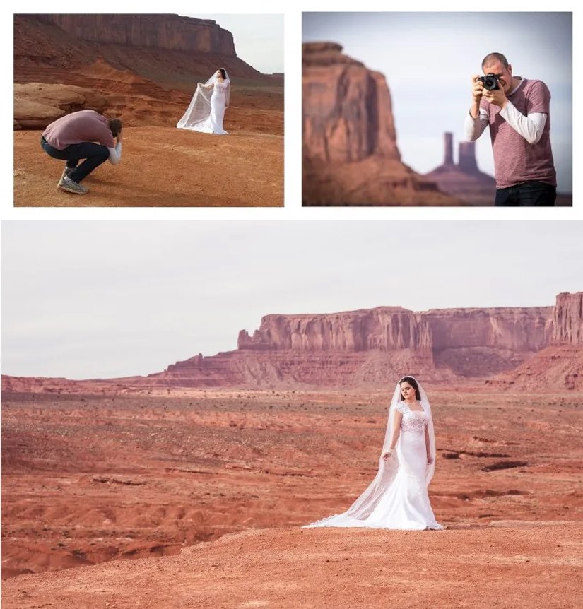 Anthony Lemoine shooting Monument Valley USA